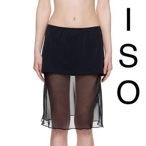 ISO Maryam Nassir Zadeh black Bisou Miniskirt